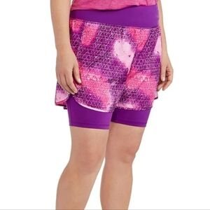 Danskin Now Galaxy gym shorts large tie dye gym shorts large lined gym Shorts